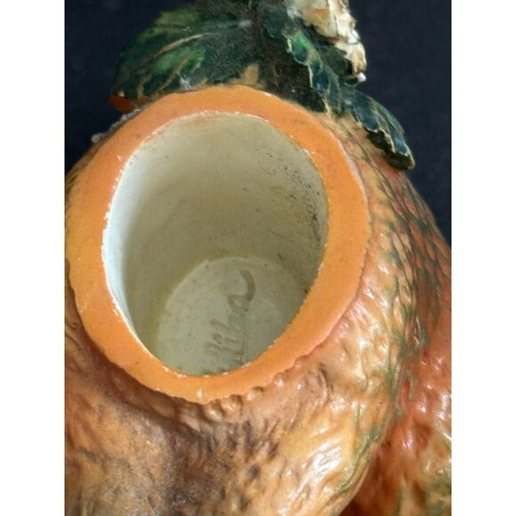 Mini Ceramic Rabbit Teapot With Sunflower Accent & Chain Lid 5" Tall Easter Spri - Picture 8 of 8